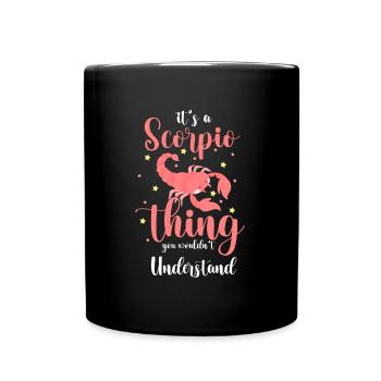 Horoscope Birthday Constellation October - Full Colour Mug - black - Front