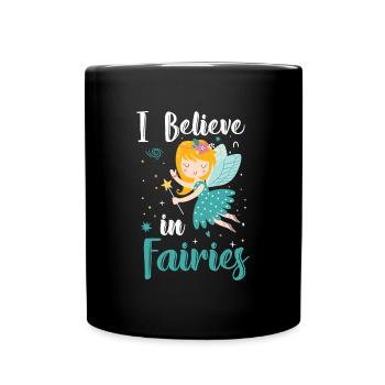Fantasy Girl Sister Princess - Full Colour Mug - black - Front