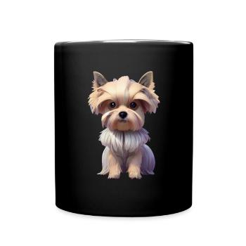 Biewer Yorkshire Terrier - Full Colour Mug - black - Front