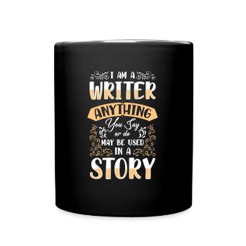 Writers Reading Books - Full Colour Mug - black - Front
