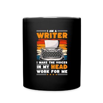 Writers Writing Literature - Full Colour Mug - black - Front