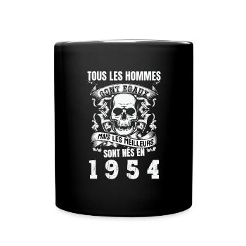 les meilleurs sont nés en 1954 - Mug uni - noir - Devant