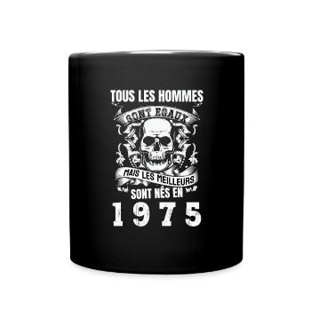 les meilleurs sont nés en 1975 - Mug uni - noir - Devant