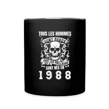 les meilleurs sont nés en 1988 - Mug uni - noir - Devant