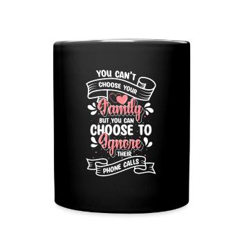 Dear family member party at home - Full Colour Mug - black - Front