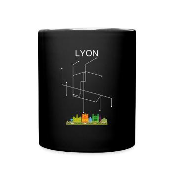 Lyon City - Mug uni - noir - Devant