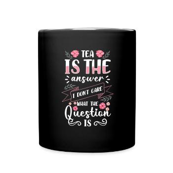 Tea Grandma Tea Lovers - Full Colour Mug - black - Front