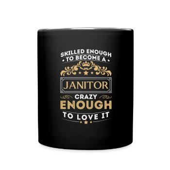 Artisan Gestionnaire immobilier Nettoyeur - Mug uni - noir - Devant