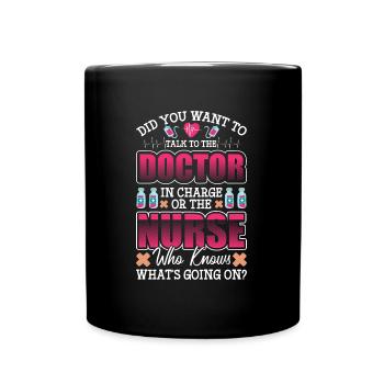 Doctor Medicine Emergency Heart - Full Colour Mug - black - Front