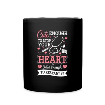 Doctor emergency wound - Full Colour Mug - black - Front
