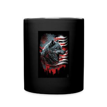 Wolf Design par ART8NS Art on Streetwear S 17of25 - Mug uni - noir - Devant