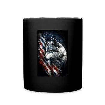 Wolf Design par ART8NS Art sur Streetwear S 08of25 - Mug uni - noir - Devant