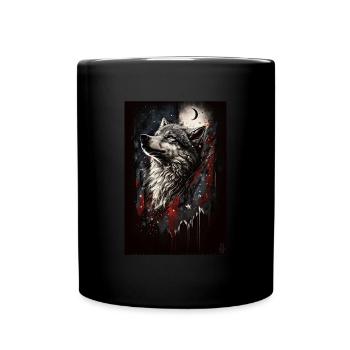 Wolf Design par ART8NS Art on Streetwear S 05of25 - Mug uni - noir - Devant