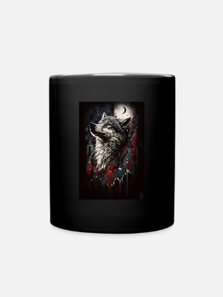 Wolf Design by ART8NS Art on Streetwear S 05of25 - Tasse einfarbig - Schwarz