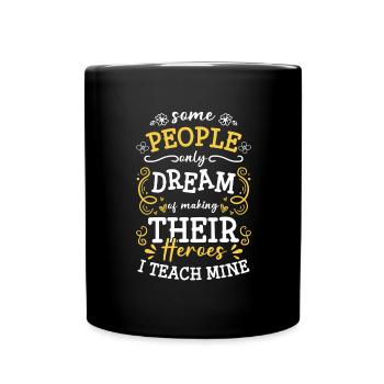 Helping to save everyday heroes - Full Colour Mug - black - Front