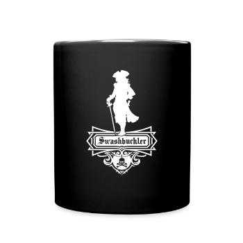 Swashbuckler pirate - Full Colour Mug - black - Front