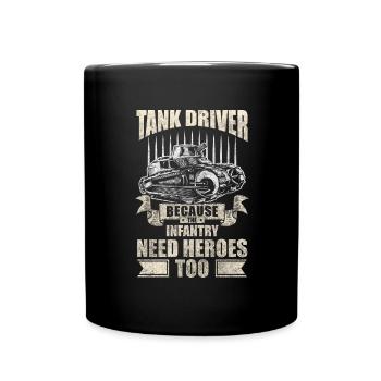 Military Army Soldier Armor - Full Colour Mug - black - Front