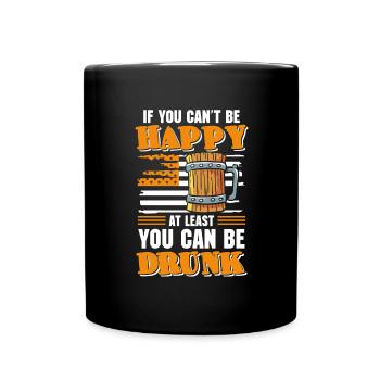 Beer drinkers booze drinking pub - Full Colour Mug - black - Front
