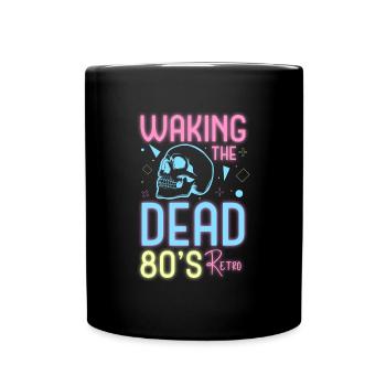 Neon Musik Geek Neon Party - Tasse einfarbig - Schwarz - Vorne