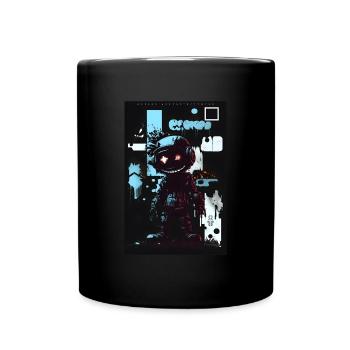 Robot Graffiti Design par ART8NS Art ON Streetwear - Mug uni - noir - Devant