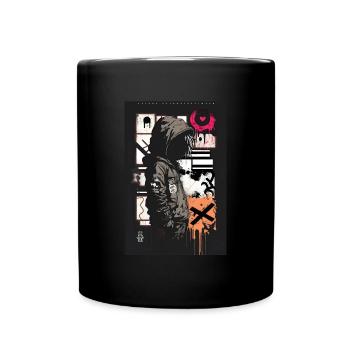 Anonyme par ART8NS - Art ON Streetwear - Mug uni - noir - Devant