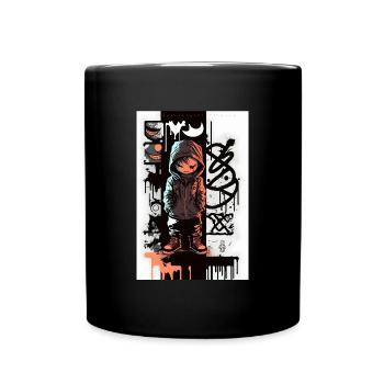 Robot by ART8NS - Art ON Streetwear - Full Colour Mug - black - Front