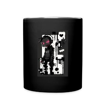 Cyberpunk by ART8NS - Art ON Streetwear - Tasse einfarbig - Schwarz - Vorne