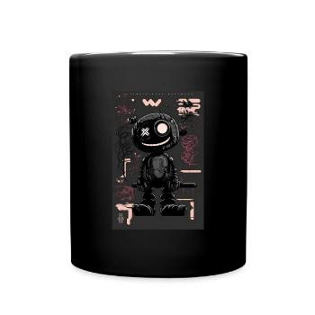Robot by ART8NS - Art ON Streetwear - Mug uni - noir - Devant