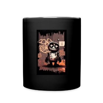 Robot by ART8NS - Art ON Streetwear - Tasse einfarbig - Schwarz - Vorne