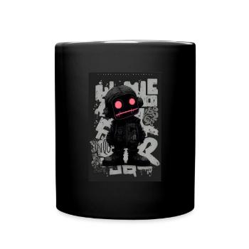 Robot by ART8NS - Art ON Streetwear - Full Colour Mug - black - Front