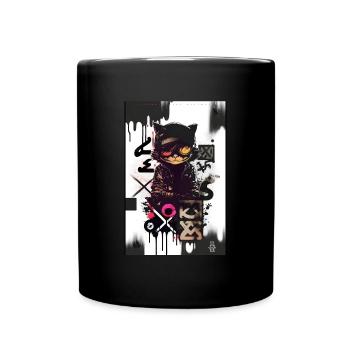 Chat par ART8NS - Art ON Streetwear - Mug uni - noir - Devant
