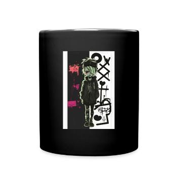 Bad Girl by ART8NS - Art ON Streetwear - Tasse einfarbig - Schwarz - Vorne