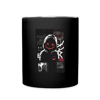Anonymous by ART8NS - Art ON Streetwear - Tasse einfarbig - Schwarz - Vorne