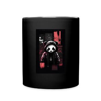 Panda by ART8NS - Art ON Streetwear - Tasse einfarbig - Schwarz - Vorne