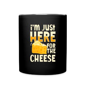 Cheese Lover Cheddar Gouda Cheesecake - Mug uni - noir - Devant