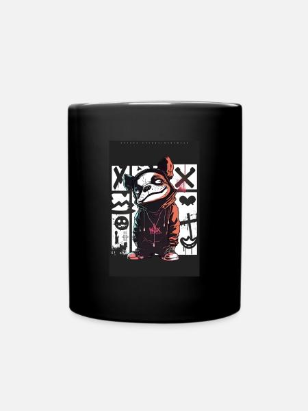 Bulldog par ART8NS - Art ON Streetwear - Mug uni - noir