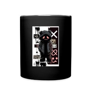 Cyber Teddy by ART8NS - Art ON Streetwear - Tasse einfarbig - Schwarz - Vorne