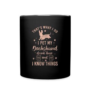 Teckel Propriétaire de chien École canine - Mug uni - noir - Devant