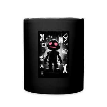 Robot by ART8NS - Art ON Streetwear - Mug uni - noir - Devant