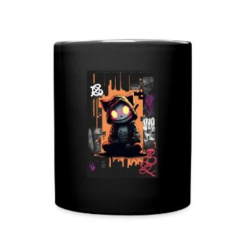Teuflische Katze by ART8NS - Art ON Streetwear - Tasse einfarbig - Schwarz - Vorne