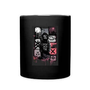 Shadow man par ART8NS - Art ON Streetwear - Mug uni - noir - Devant