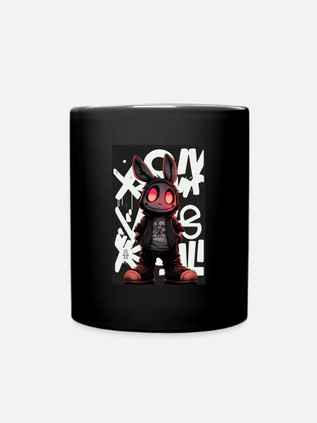 Bunny by ART8NS - Art ON Streetwear - Full Colour Mug - black