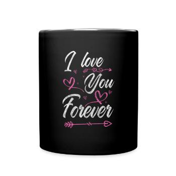 Relationship Romantic Kiss Boyfriend - Full Colour Mug - black - Front