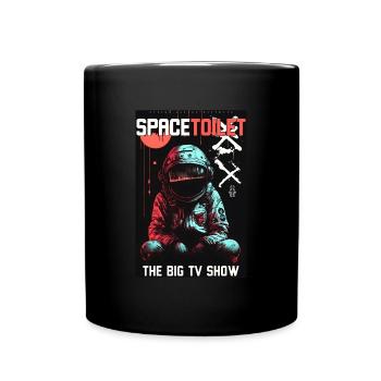 Space toilet by ART8NS - Art ON Streetwear - Tasse einfarbig - Schwarz - Vorne