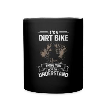Bike Cycling Biker Extreme Sports - Full Colour Mug - black - Front