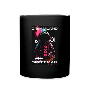 Dreamland Spaceman by ART8NS - Art ON Streetwear - Full Colour Mug - black - Front
