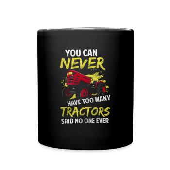 Tracteurs tracteurs tracteurs - Mug uni - noir - Devant
