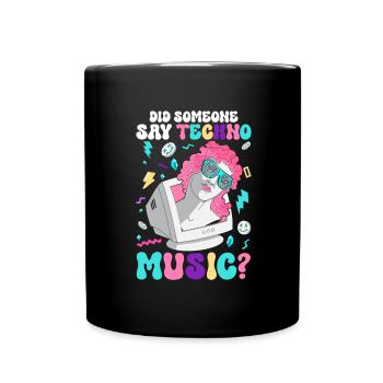 House House Musik Tanzen Disco - Tasse einfarbig - Schwarz - Vorne