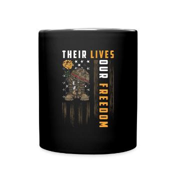 Guerre, chars, parachutistes, infanterie - Mug uni - noir - Devant