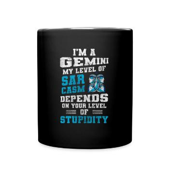 Élément du zodiaque du signe du zodiaque - Mug uni - noir - Devant